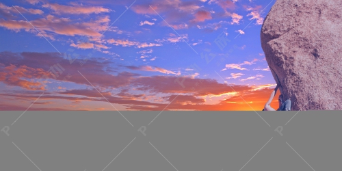 大气高山风景登峰摄影合成背景