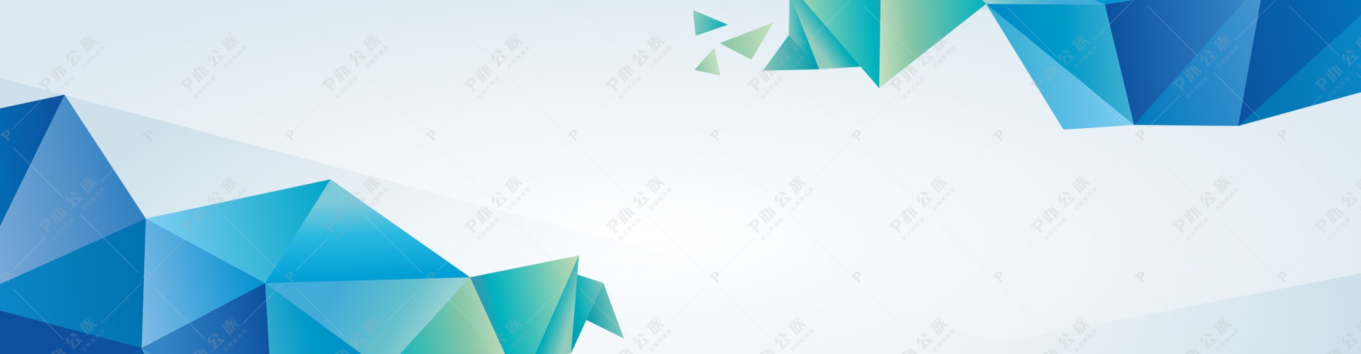 蓝色科技企业公司时尚大气抽象背景banner