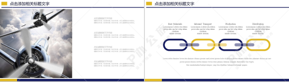 2019机场航空公司工作总结计划PPT模板