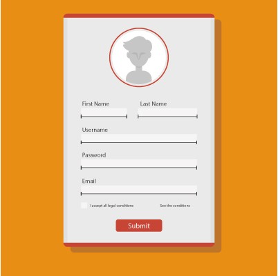 简单用户注册界面UI设计